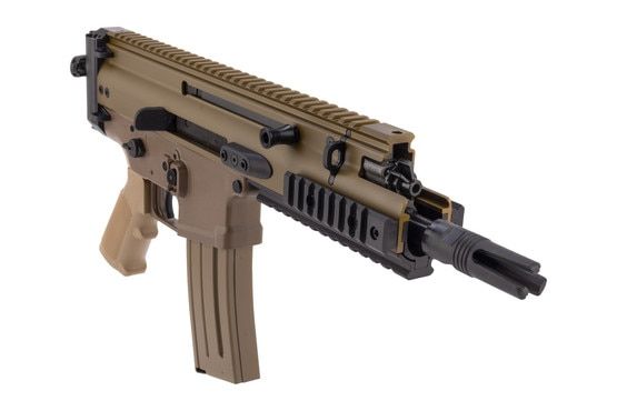 The FN SCAR 15P is a compact, semi-automatic 5.56 NATO pistol.